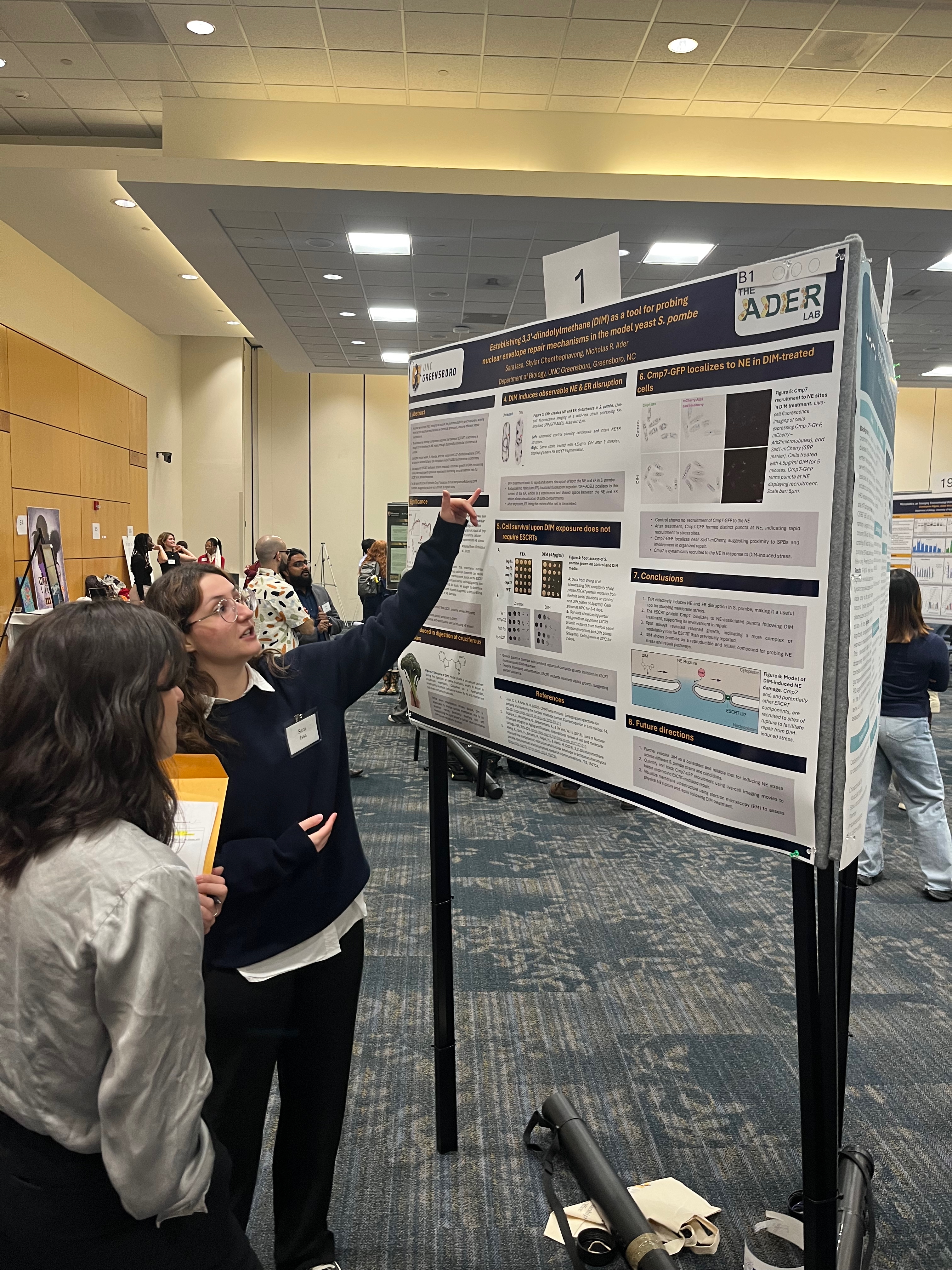 Sara at UNCG's research expo
