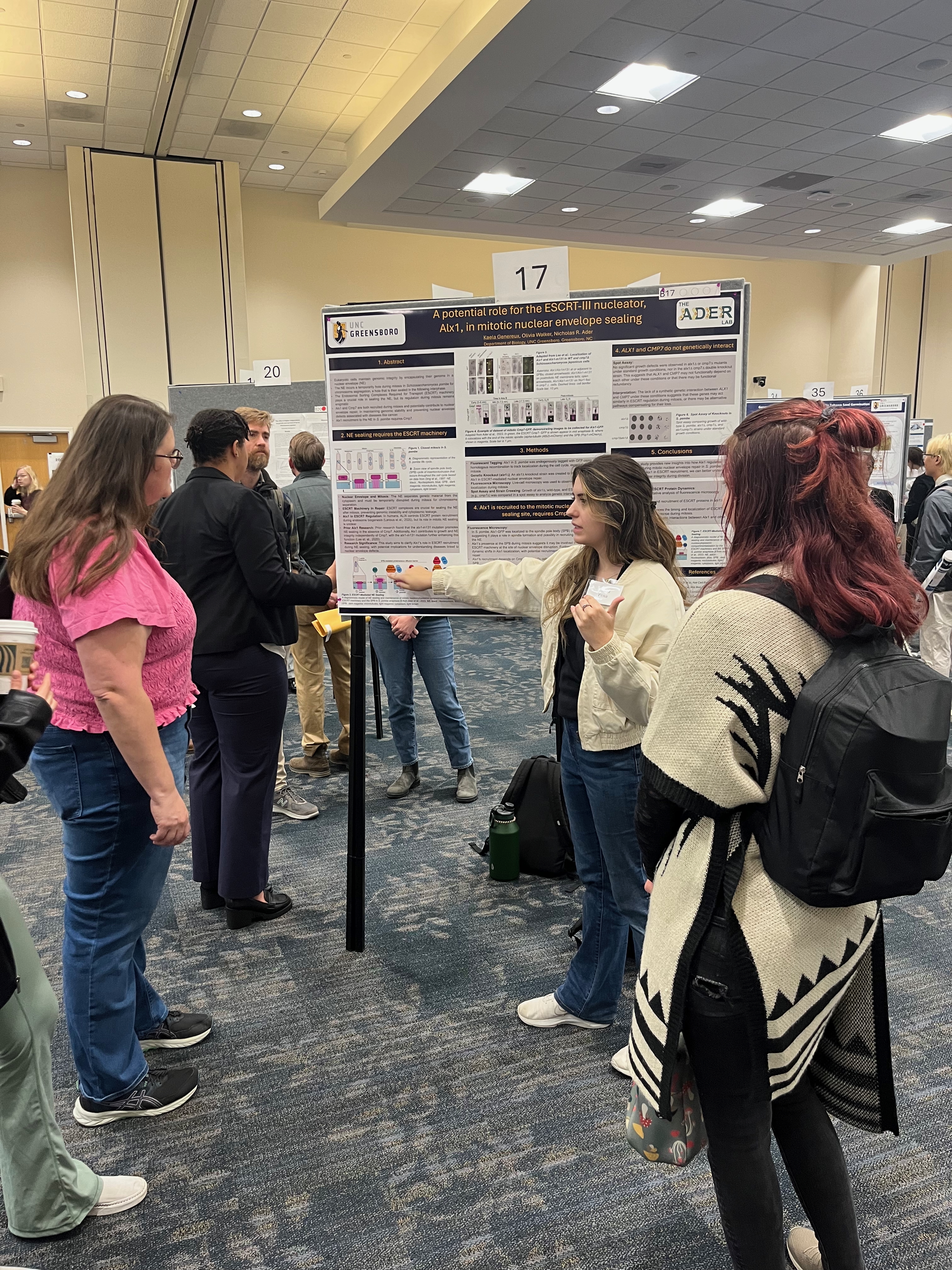 Kaela at UNCG's research expo