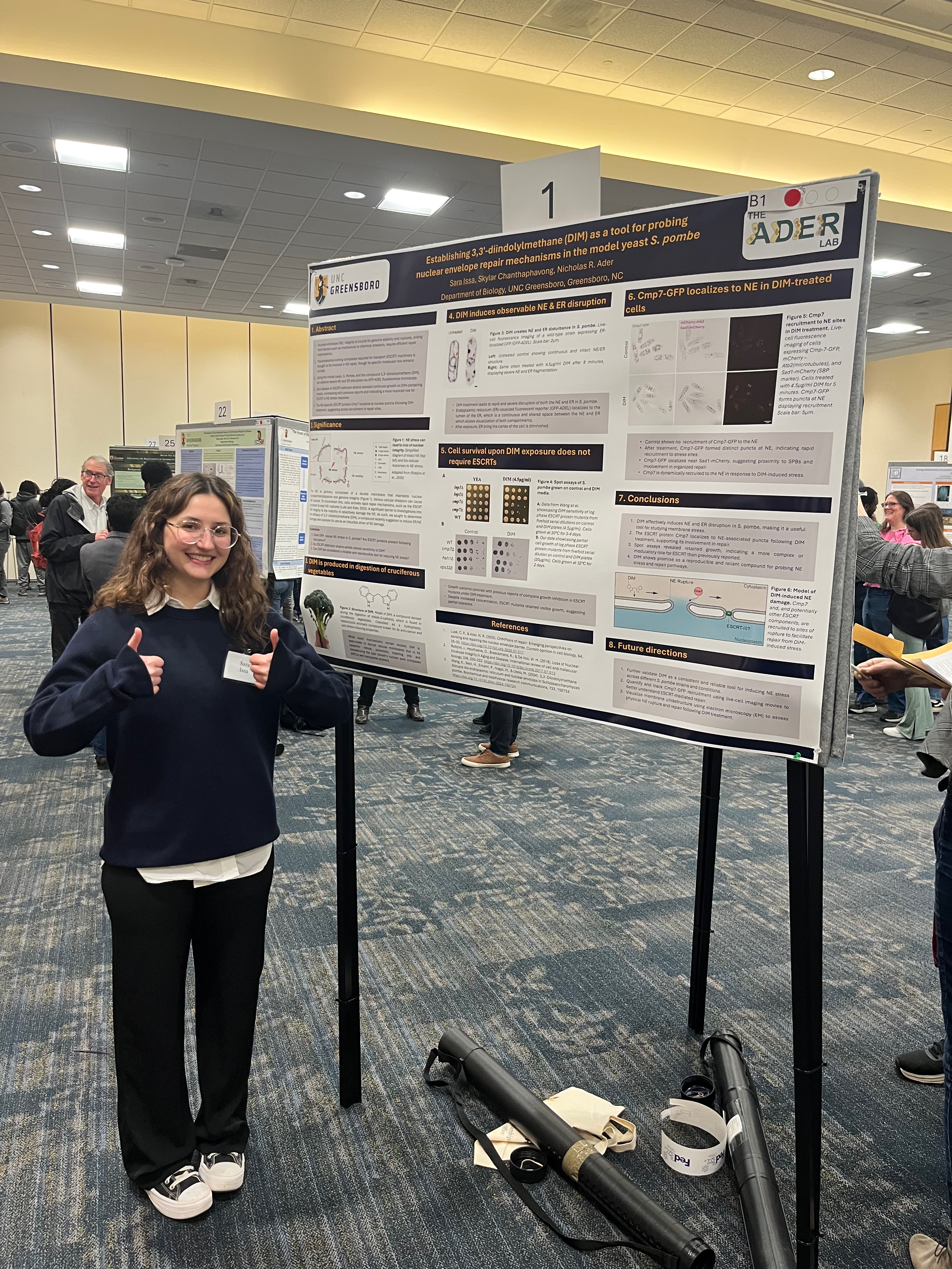 Sara at UNCG's research expo